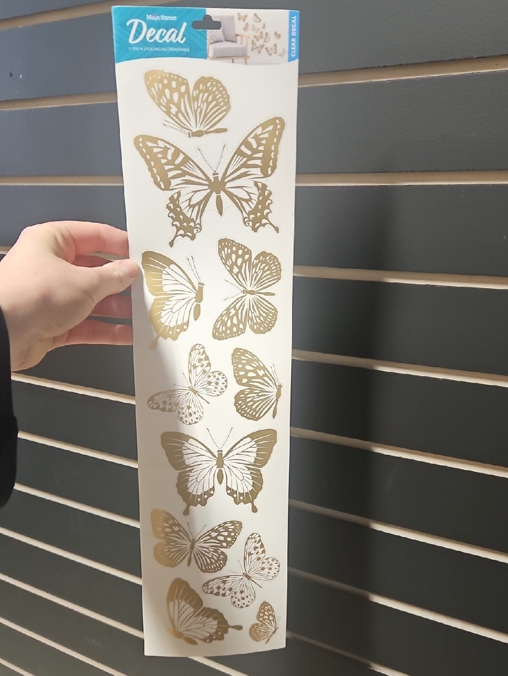 Gold Butterfly Decals